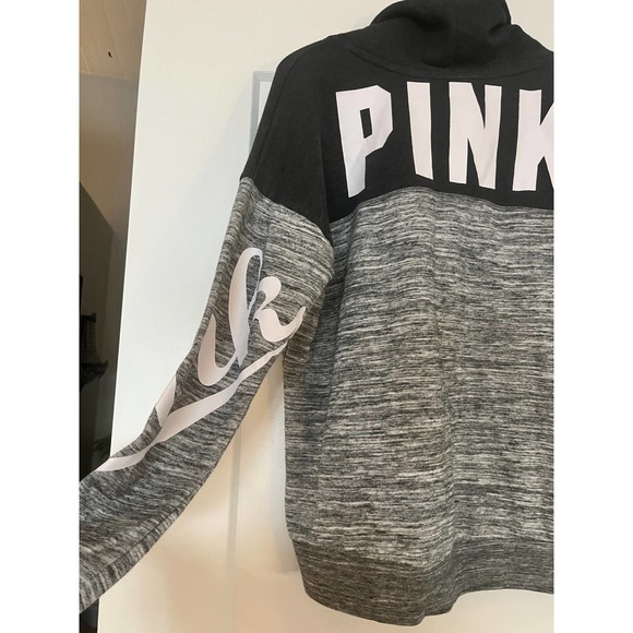 Victoria’s Secret Funnel Neck Sweatshirt Gray | Size Small - Picture 4 of 5